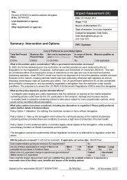 Revision of REACH to address asbestos derogation: final impact assessment