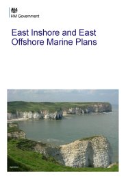 East inshore and east offshore marine plans