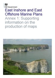 East inshore and east offshore marine plans - annex 1: supporting information on the production of maps