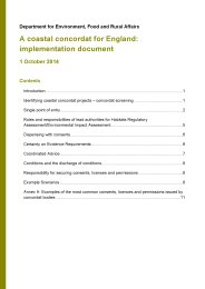 Coastal concordat for England - implementation document