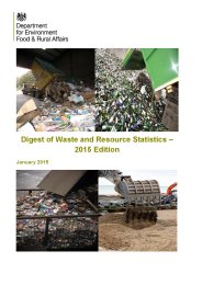 Digest of waste and resource statistics - 2015 edition
