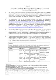 Annex 1 - Transposition Note For The Marine Works (environmental Impact ...