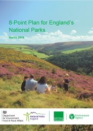 8-point plan for England's National Parks