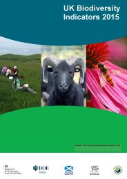 UK biodiversity indicators 2015 (revised November 2016)