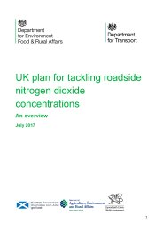 UK plan for tackling roadside nitrogen dioxide concentrations - an overview