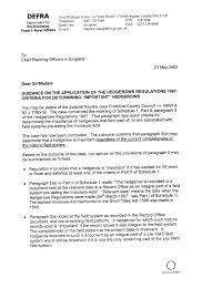 Guidance on the application of the Hedgerows Regulations 1997: criteria for determining "important" hedgerows