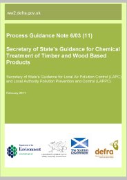 Secretary of State's guidance for the chemical treatment of timber and wood based products