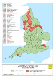 Local nature partnerships in England, December 2015