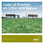 Code of practice on litter and refuse (modified November 2019)