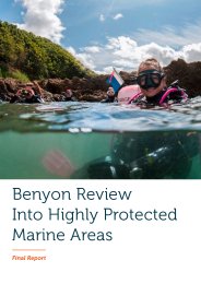Benyon review into highly protected marine areas