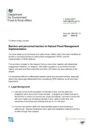 Enablers and barriers to the delivery of natural flood management projects. Appendix E: legal analysis report