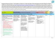 Enablers and barriers to the delivery of natural flood management projects. Appendix G: suggested roadmap based on the Enablers and barriers to delivering natural flood management projects research (FD2713)