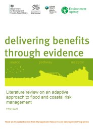 Literature review on an adaptive approach to flood and coastal risk management
