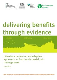 Literature review on an adaptive approach to flood and coastal risk management