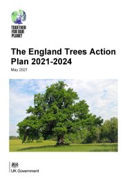 England trees action plan 2021-2024