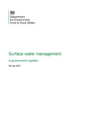 Surface water management. A government update