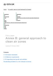 Annex B: general approach to clean air zones