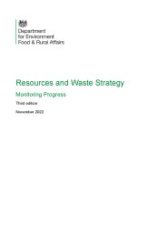 Resources and waste strategy. Monitoring progress. 3rd edition