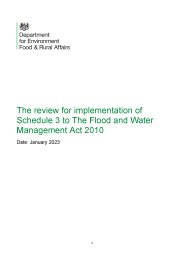 Review for implementation of schedule 3 to the Flood and Water Management Act 2010