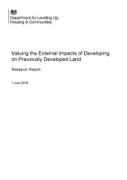 Valuing the external impacts of developing on previously developed land