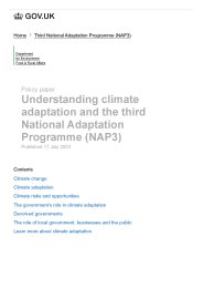 Understanding climate adaptation and the third National Adaptation Programme (NAP3)