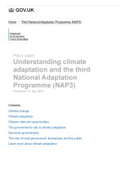 Understanding climate adaptation and the third National Adaptation Programme (NAP3)