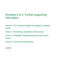 Annex 2 to 5: further supporting information