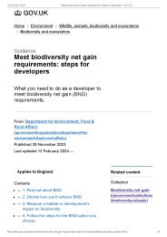 Meet biodiversity net gain requirements: steps for developers