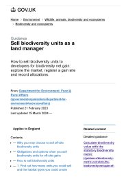 Sell biodiversity units as a land manager