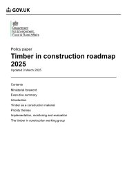 Timber in construction roadmap 2025