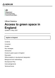 Access to green space in England