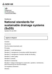 National standards for sustainable drainage systems (SuDS)
