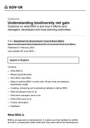 Understanding biodiversity net gain