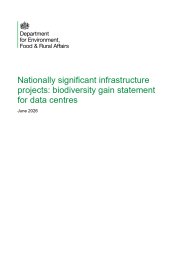 Nationally significant infrastructure projects: biodiversity gain statement for data centres
