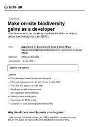 Make on-site biodiversity gains as a developer