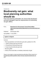 Biodiversity net gain: what local planning authorities should do