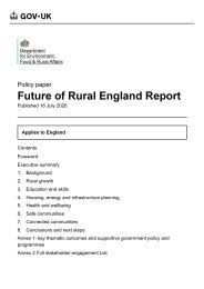 Future of rural England report
