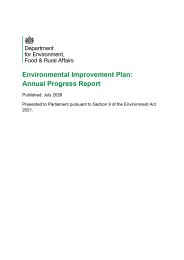Environmental improvement plan: annual progress report. April 2025 to March 2026