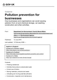 Pollution prevention for business
