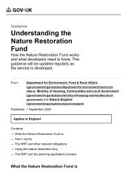 Understanding the nature restoration fund