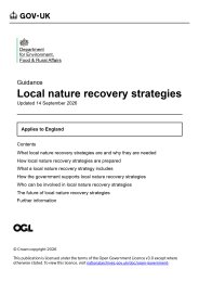 Local nature recovery strategies
