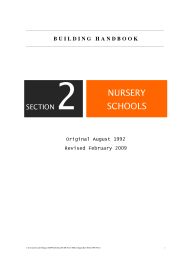 Building handbook: Section 2. Nursery schools (revised February 2009)