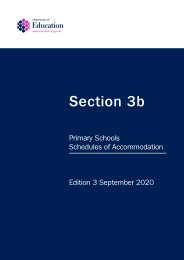 Section 3b. Primary schools schedules of accommodation. Edition 3
