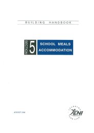 Building handbook: Section 5. School meals accommodation
