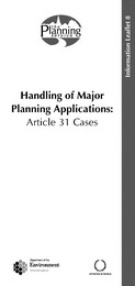 Handling of major planning applications: Article 31 cases
