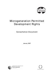 Microgeneration permitted development rights - consultation document ...