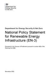 National policy statement for renewable energy infrastructure (EN-3)