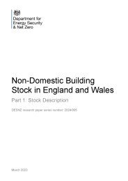 Non-domestic building stock in England and Wales. Part 1: stock description