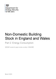 Non-domestic building stock in England and Wales. Part 2: energy consumption