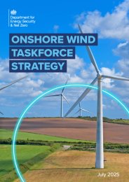 Onshore wind taskforce strategy